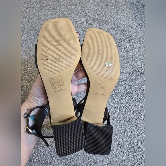 Aldo Gleawia Block Heel Animal Print Classic Mobwife Size 7 - Picture 8 of 9